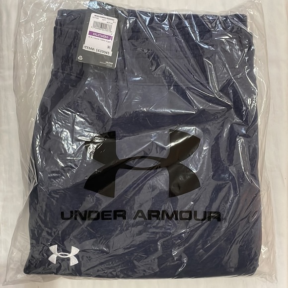 New Mens Under Armour Hustle Fleece Sweatpants Blue - Picture 7 of 14
